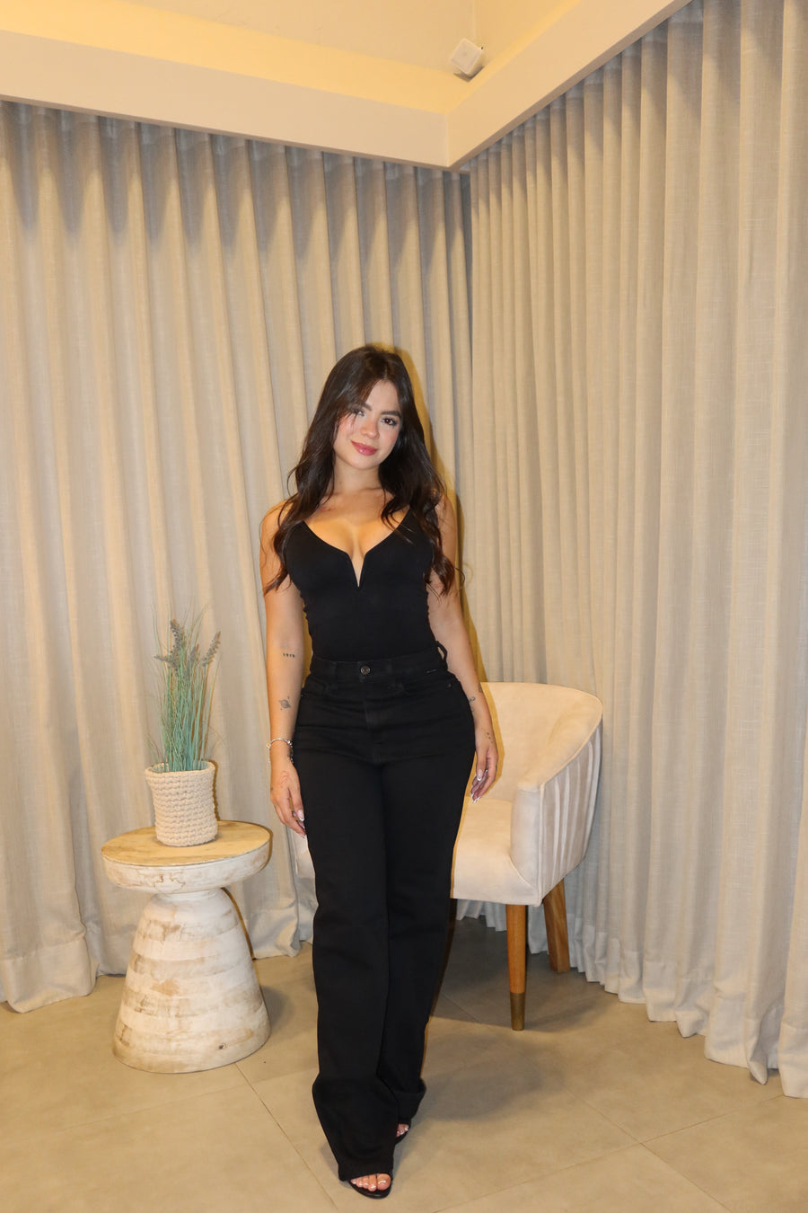 Jean Cello Negro Dad + Body Black Negro