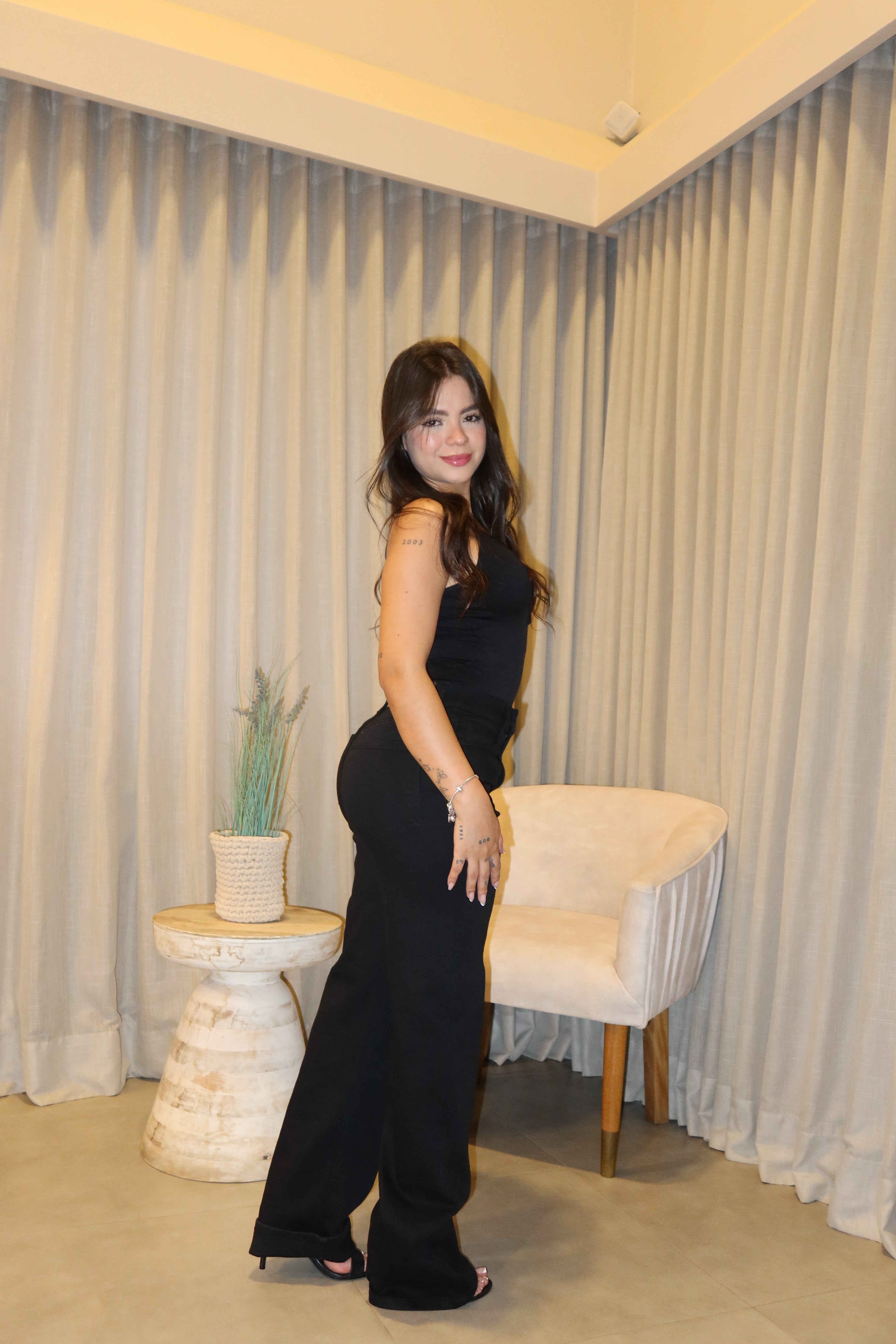 Jean Cello Negro Dad + Body Black Negro