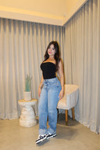 Body Riveb Black + Jean Cello Super Hig Rise