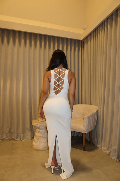 -Vestido Whine Tiras Cruzadas-
