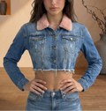 Chaqueta Cuello Rosado