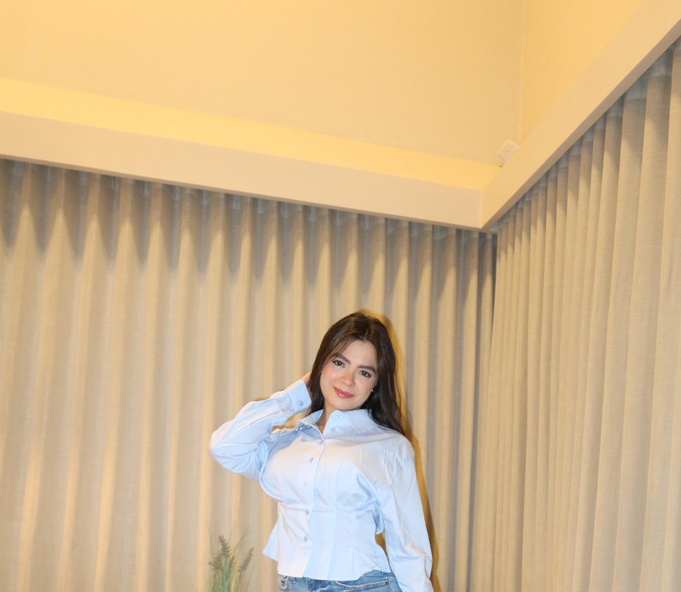 Blusa Manga Larga Blue